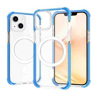 For iPhone 14 Plus Magsafe Magnetic Acrylic Shockproof Phone Case (Blue)