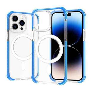 For iPhone 14 Pro Magsafe Magnetic Acrylic Shockproof Phone Case(Blue)