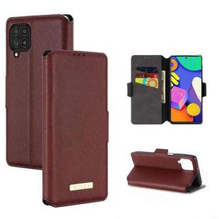 For Samsung Galaxy F62 / M62 MUXMA MX115 Cross Texture Oil Edge Flip Leather Phone Case(Red)