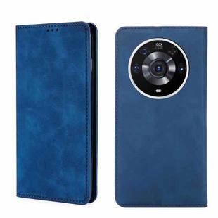 For Honor Magic3 Pro Skin Feel Magnetic Horizontal Flip Leather Phone Case(Blue)