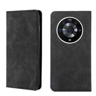 For Honor Magic3 Pro Skin Feel Magnetic Horizontal Flip Leather Phone Case(Black)