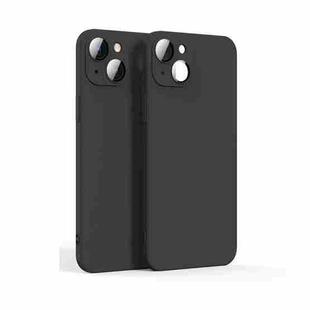 For iPhone 13 Lens Glass Film Liquid State Phone Case(Black)