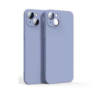 For iPhone 13 Lens Glass Film Liquid State Phone Case(Purple)