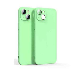 For iPhone 13 Lens Glass Film Liquid State Phone Case(Green)