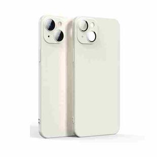 For iPhone 13 Lens Glass Film Liquid State Phone Case(White)
