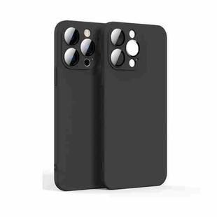 For iPhone 13 Pro Lens Glass Film Liquid State Phone Case (Black)