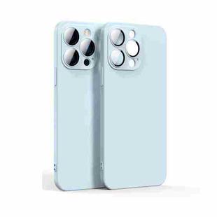 For iPhone 13 Pro Lens Glass Film Liquid State Phone Case (Sierra Blue)