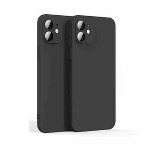 For iPhone 12 Lens Glass Film Liquid State Phone Case(Black)