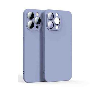For iPhone 12 Pro Lens Glass Film Liquid State Phone Case(Purple)