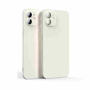 Lens Glass Film Liquid State Phone Case For iPhone 11(White)
