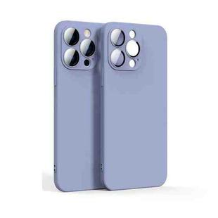 Lens Glass Film Liquid State Phone Case For iPhone 11 Pro(Purple)