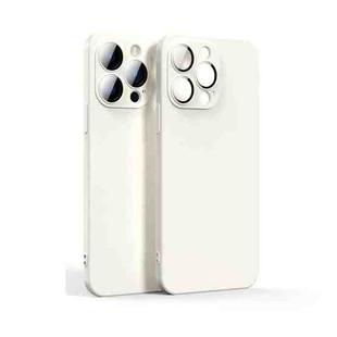 Lens Glass Film Liquid State Phone Case For iPhone 11 Pro(White)