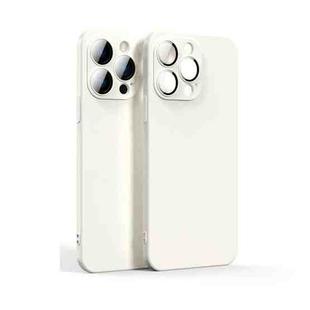 Lens Glass Film Liquid State Phone Case For iPhone 11 Pro Max(White)