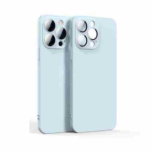 Lens Glass Film Liquid State Phone Case For iPhone 11 Pro Max(Sierra Blue)