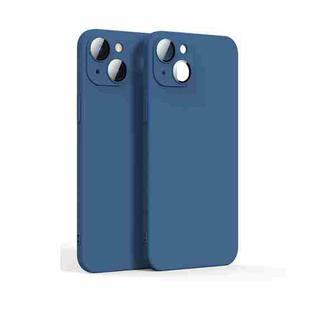 For iPhone 13 mini Lens Glass Film Liquid State Phone Case (Blue)