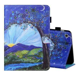 For Lenovo Tab M10 3rd Gen Coloured Drawing Stitching Smart Leather Tablet Case(Mountain View)