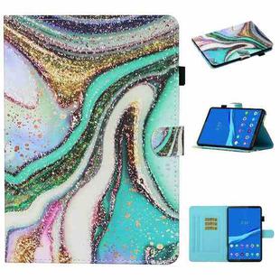 For Lenovo Tab M10 3rd Gen Coloured Drawing Stitching Smart Leather Tablet Case(Colored Sand)