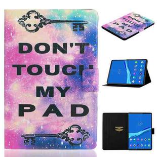 For Lenovo Tab M10 Plus 10.6 3rd Gen 2022 Voltage Coloured Drawing Smart Leather Tablet Case(Dont Touch Me Pad)