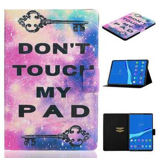 For Lenovo Tab M10 3rd Gen Voltage Coloured Drawing Smart Leather Tablet Case(Dont Touch Me Pad)