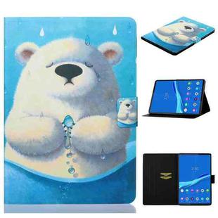 For Lenovo Tab M10 3rd Gen Voltage Coloured Drawing Smart Leather Tablet Case(Polar Bear)