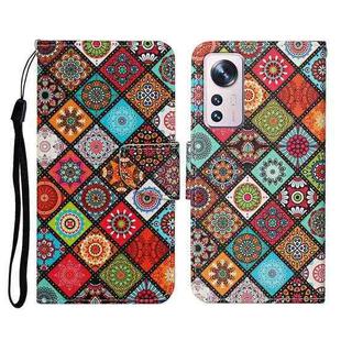 For Xiaomi 12 Lite Colored Drawing Pattern Flip Leather Phone Case(Ethnic Style)