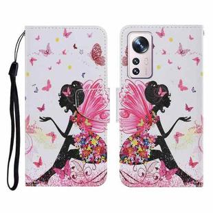 For Xiaomi 12 Lite Colored Drawing Pattern Flip Leather Phone Case(Dancing Girl)