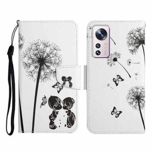 For Xiaomi 12 Lite Colored Drawing Pattern Flip Leather Phone Case(Dandelion)