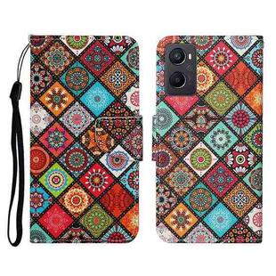 For OPPO A96 4G / Realme 9i Colored Drawing Pattern Flip Leather Phone Case(Ethnic Style)