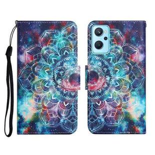 For Realme 9i Colored Drawing Pattern Flip Leather Phone Case(Star Mandala)