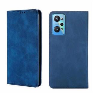 For OPPO Realme GT Neo2 5G Skin Feel Magnetic Horizontal Flip Leather Phone Case(Blue)