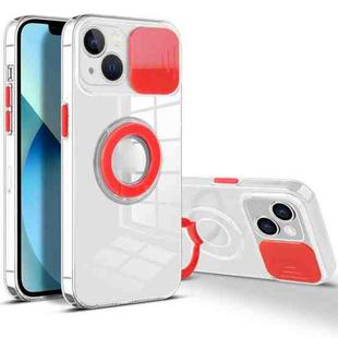 For iPhone 13 mini Sliding Camera Cover Design TPU Phone Case (Red)