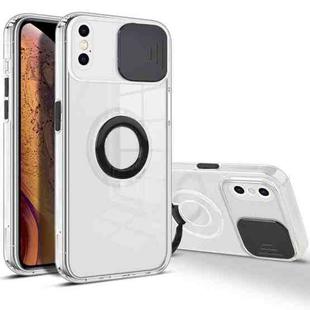 For iPhone X / XS Sliding Camera Cover Design TPU Phone Case(Black)