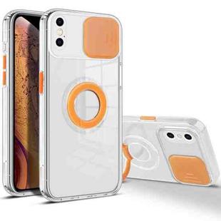 For iPhone XS Max Sliding Camera Cover Design TPU Phone Case(Orange)