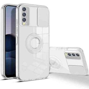 For vivo Y20 / Y20s / Y20i / Y12s Sliding Camera Cover Design TPU Phone Case(White)