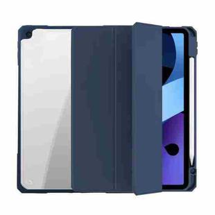 For iPad 10.2 2021 / 2020 / 2019 Mutural Pinyue Series Smart Leather Tablet Case(Dark Blue)