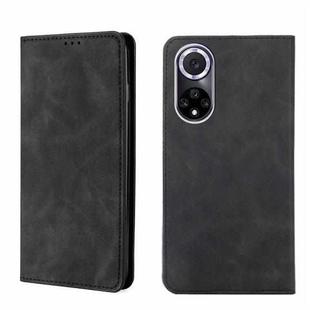 For Huawei nova 9 Skin Feel Magnetic Horizontal Flip Leather Phone Case(Black)