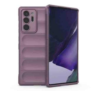 For Samsung Galaxy Note20 Ultra Magic Shield TPU + Flannel Phone Case(Purple)