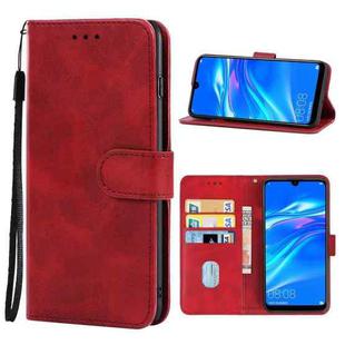 For Huawei Enjoy 9 Leather Phone Case(Red)