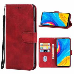 For Huawei Enjoy 10 Leather Phone Case(Red)