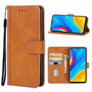 For Huawei Enjoy 10 Leather Phone Case(Brown)