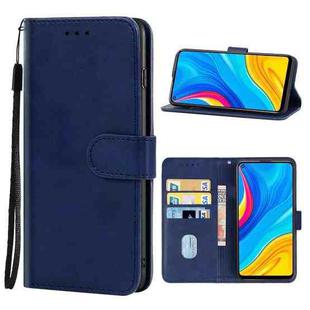For Huawei Enjoy 10 Leather Phone Case(Blue)