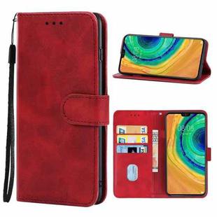 For Huawei Mate 30 Leather Phone Case(Red)