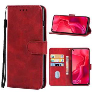 For Huawei nova 4 Leather Phone Case(Red)