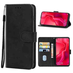 For Huawei nova 4 Leather Phone Case(Black)