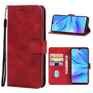 For Huawei nova 4e Leather Phone Case(Red)