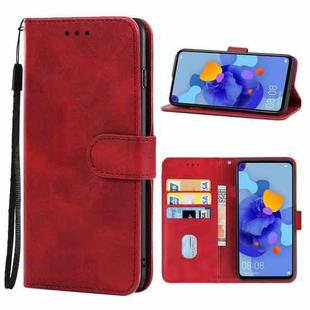 For Huawei nova 5i Pro Leather Phone Case(Red)