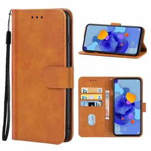For Huawei nova 5i Pro Leather Phone Case(Brown)