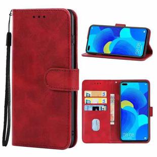 For Huawei nova 6 5G Leather Phone Case(Red)
