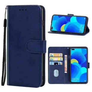 For Huawei nova 6 5G Leather Phone Case(Blue)