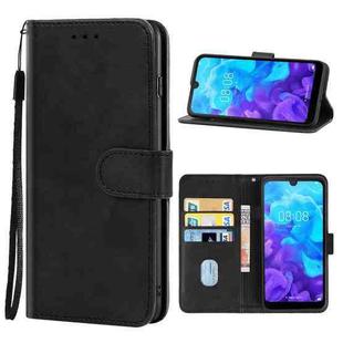 For Huawei Y5 2019 Leather Phone Case(Black)